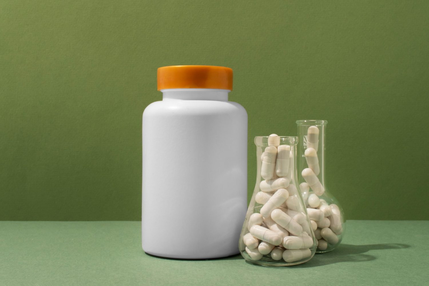 Brain booster pills container still life Brain booster pills container still life<br />
